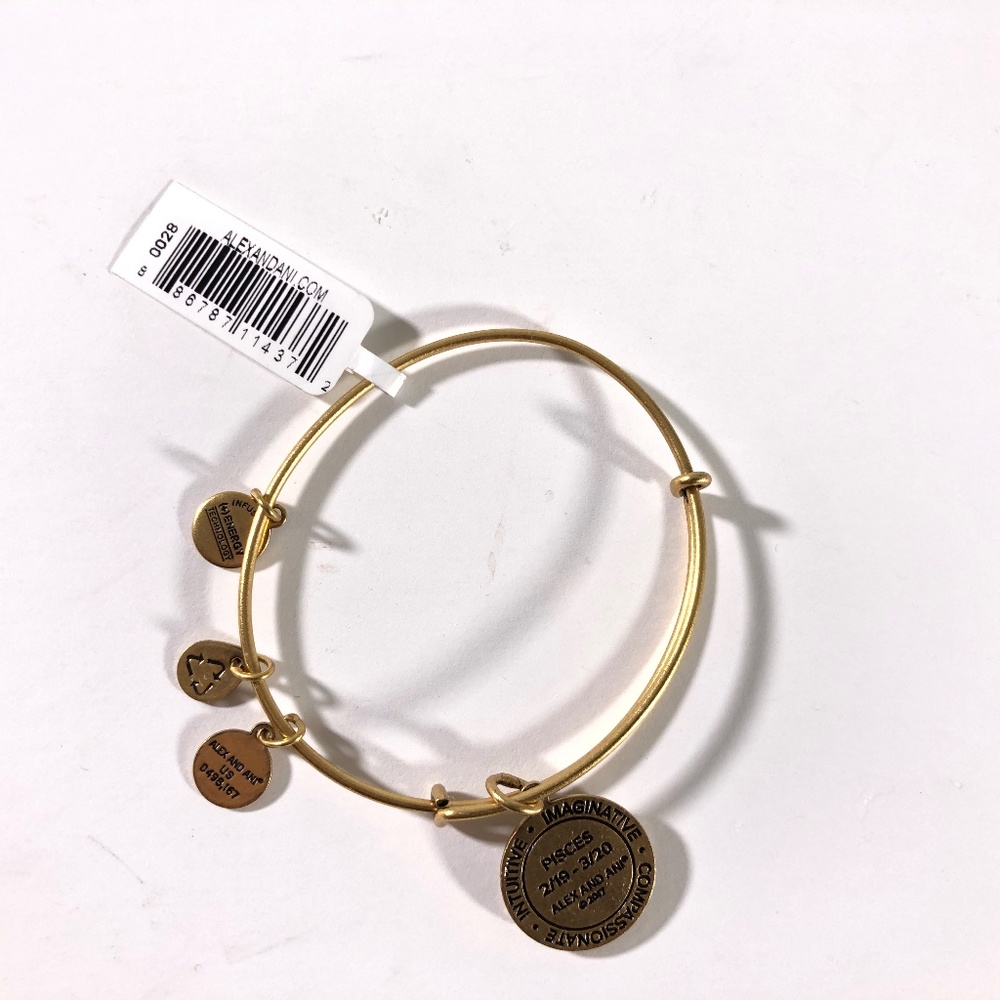 Alex and Ali bracelet, gold pisces brand new!